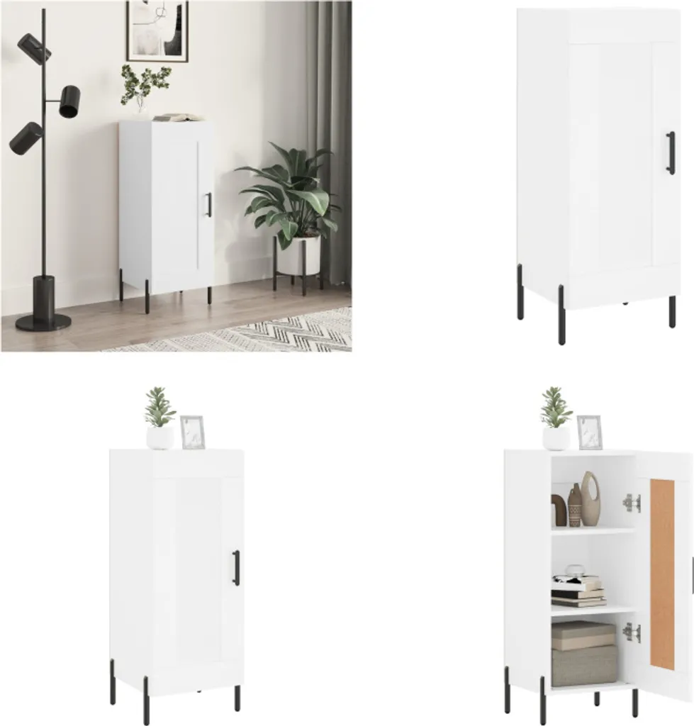 OFFERTA Credenza Bianca vidaXL 34,5x34x90 cm | Spazio Extra Ora!