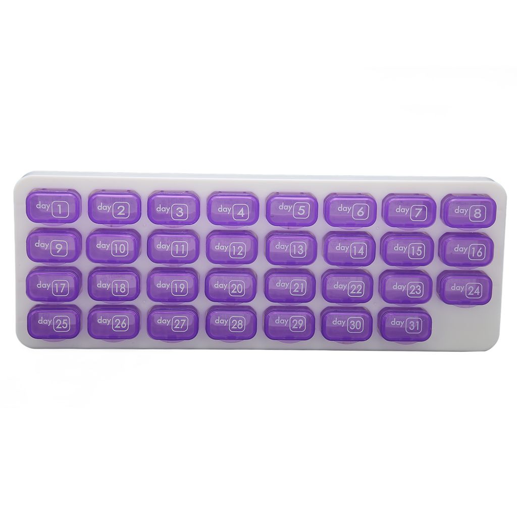 Měsíční organizér na tablety, jeden měsíc, malé přihrádky, Obrázek produktu 