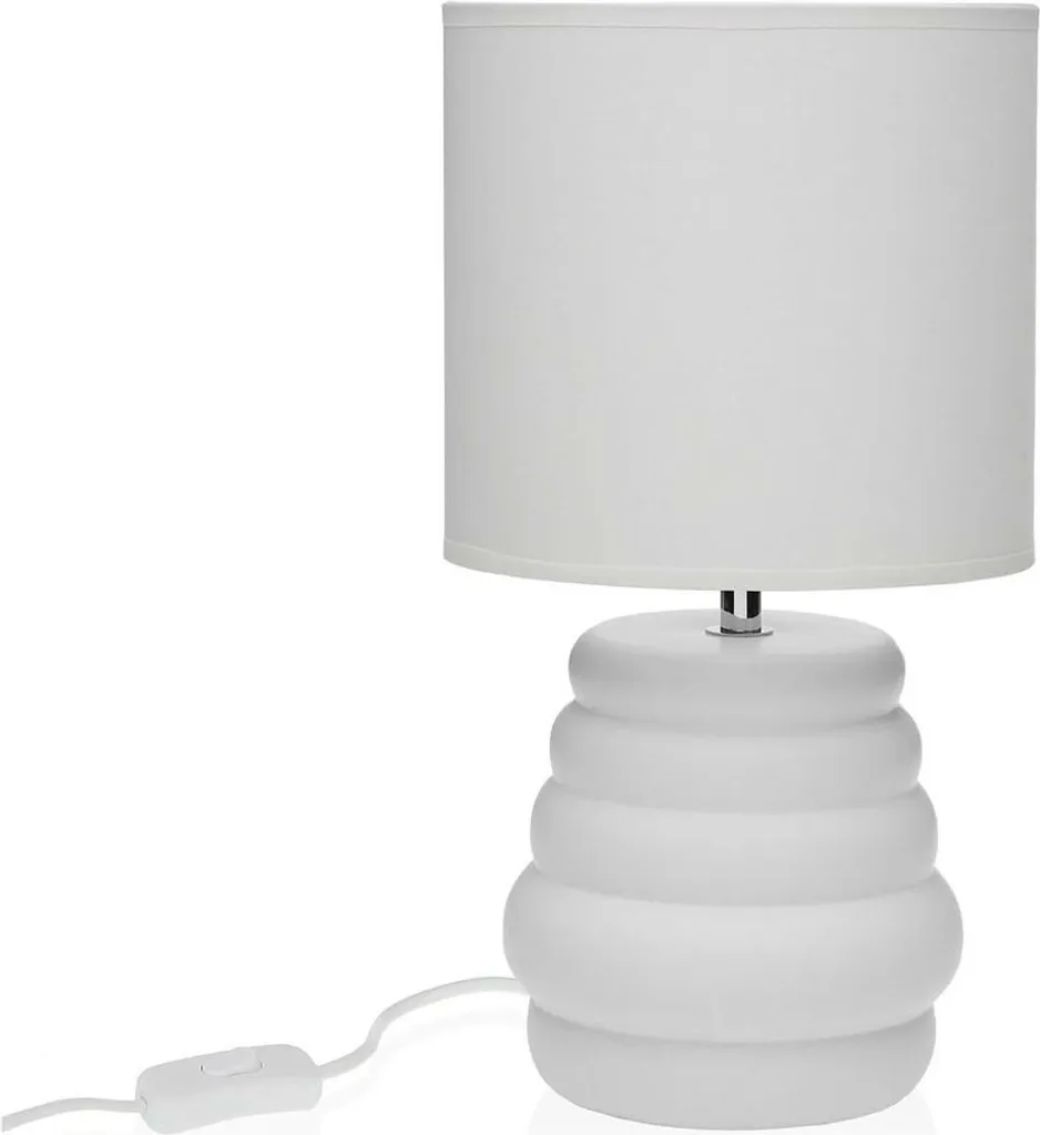 Lampe de chevet en céramique blanche Versa pour chambre et salon