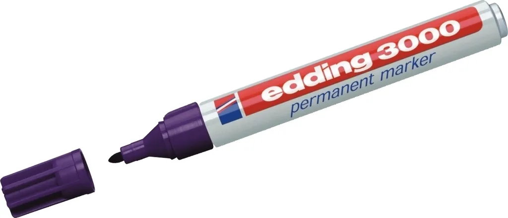 Punta in feltro Edding 3000 da 1,5-3 mm viola | 1 pezzo | 10 pezzi