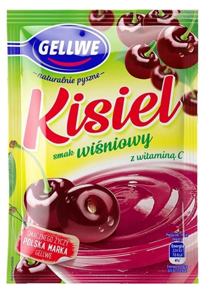 GELLWE Kisiel mit Kirschgeschmack 38g Produktbild 