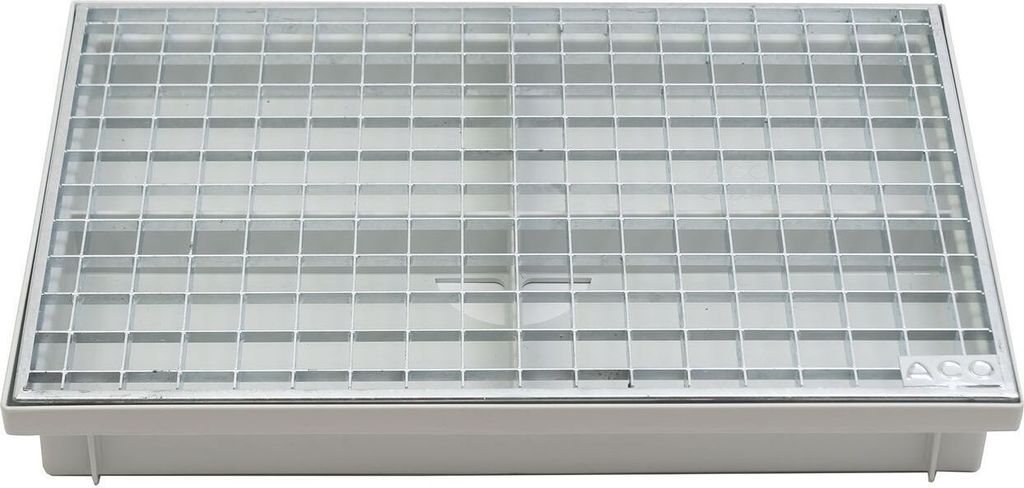 ACO 60x40cm Schuhabstreifer Gitterrost mit Bodenwanne Vario Light Schuhabtreter Fußmatte