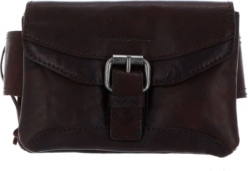 SPIKES & SPARROW Pelle marsupio Bronco Beltbag Dark Brown Immagine del prodotto 