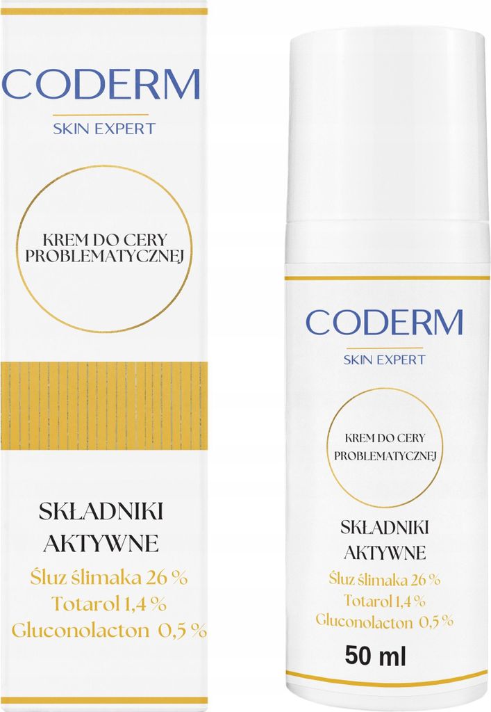 CODERM Creme für problematische Haut mit Schneckenschleim 26% 50ml