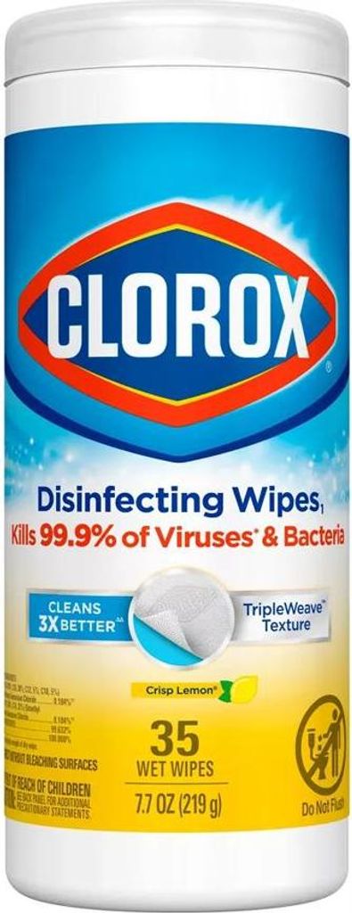 Clorox | Salviette disinfettanti - Profumo di limone - 35 Immagine del prodotto 