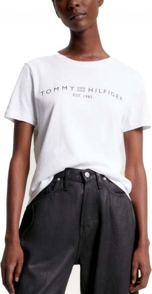 TOMMY HILFIGER REG CORP LOGO C-NK SS Weiß