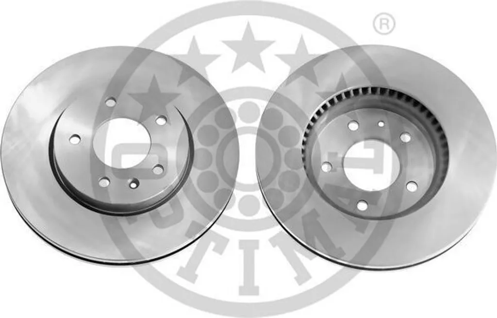Paire de Disques de Frein Avant Ventilés 296mm pour Opel Antara SUV