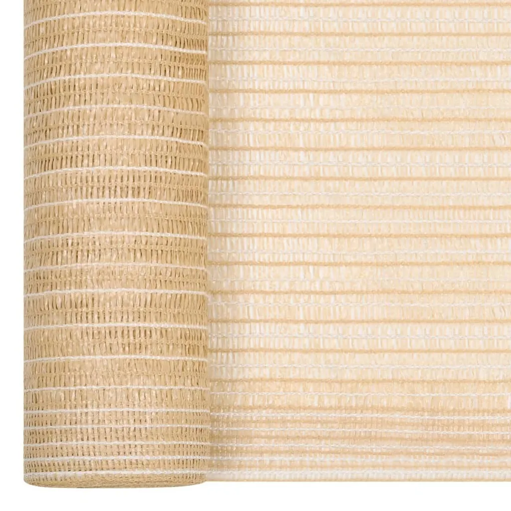 Pannello di recinzione Beige 1,2x10 m HDPE 195 g/m²