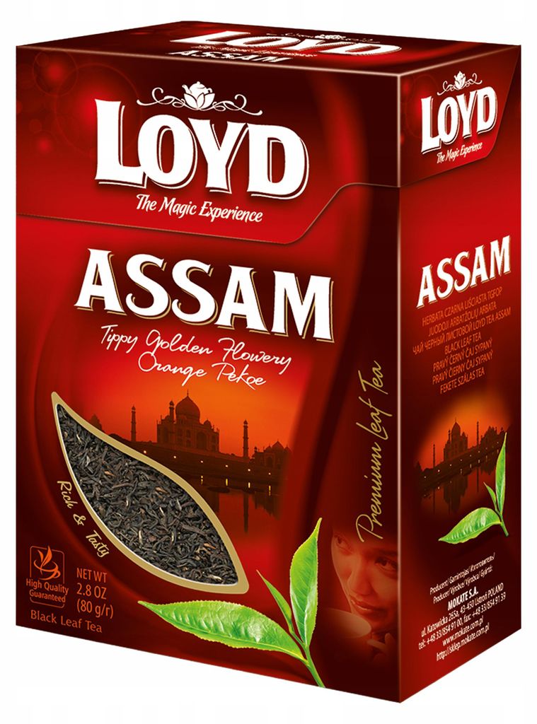 Loyd Assam Schwarzer Tee lose 80g - kräftiger loser Schwarztee ohne Zusätze