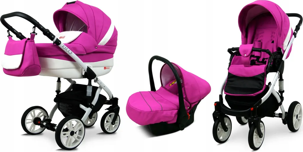 Poussette multi-fonctions Cocarek Kombi avec amortisseurs de chocs