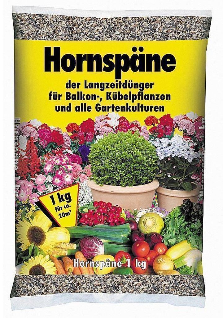 Hornspäne 1 kg Horndünger Naturdünger Produktbild 