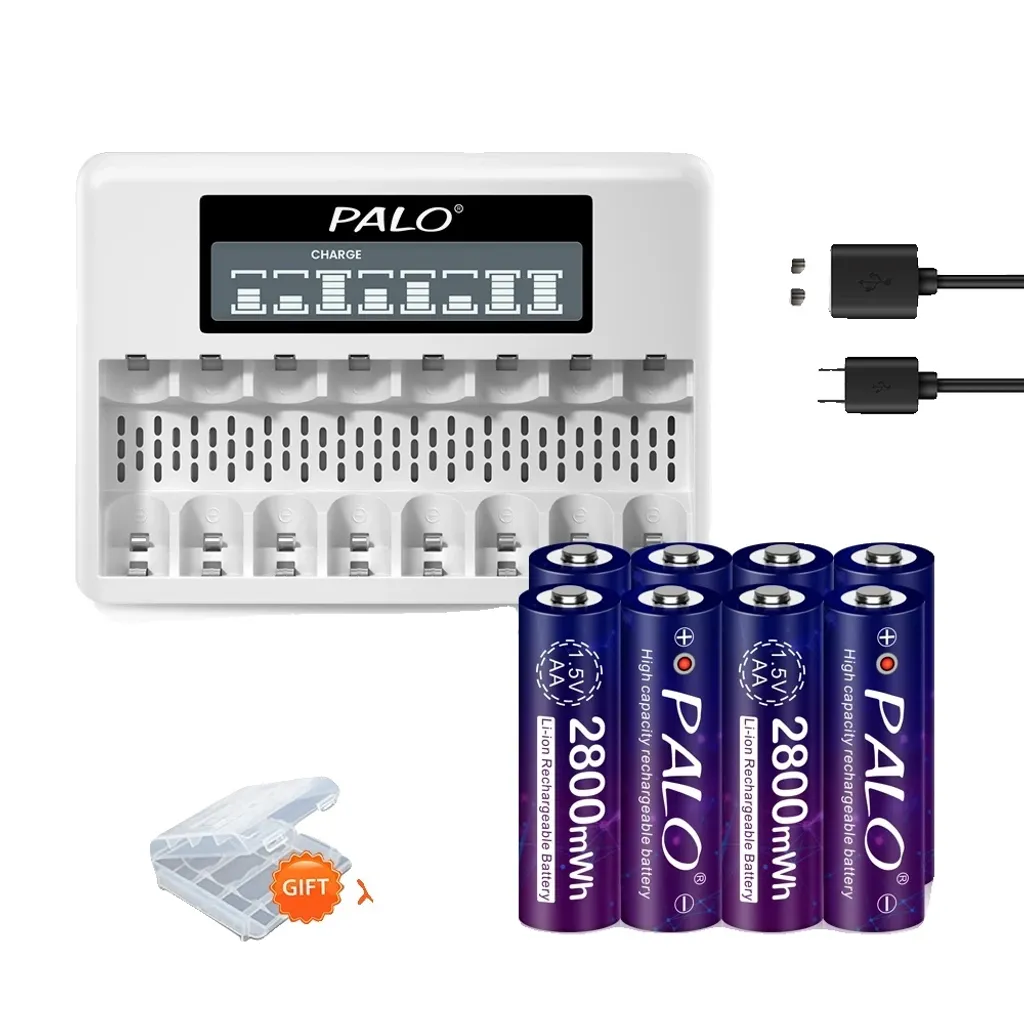 Batterie AA Li-ion 1,5V Rechargeable : Fini les Piles Jetables - Kit Complet