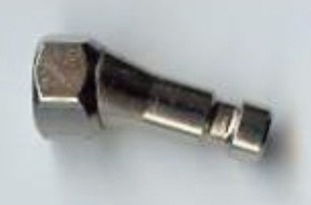 Stecknippel NW2,7 abgewinkelt fuer Paasche Airbrush
