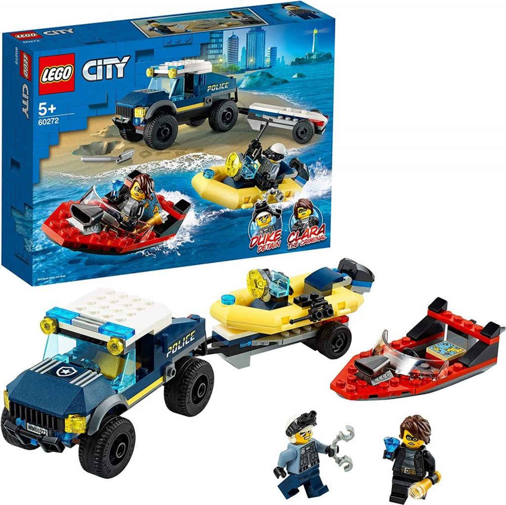 LEGO City Elite Police Boat Transport Toy, Zestaw do Zdjęcie produktu 