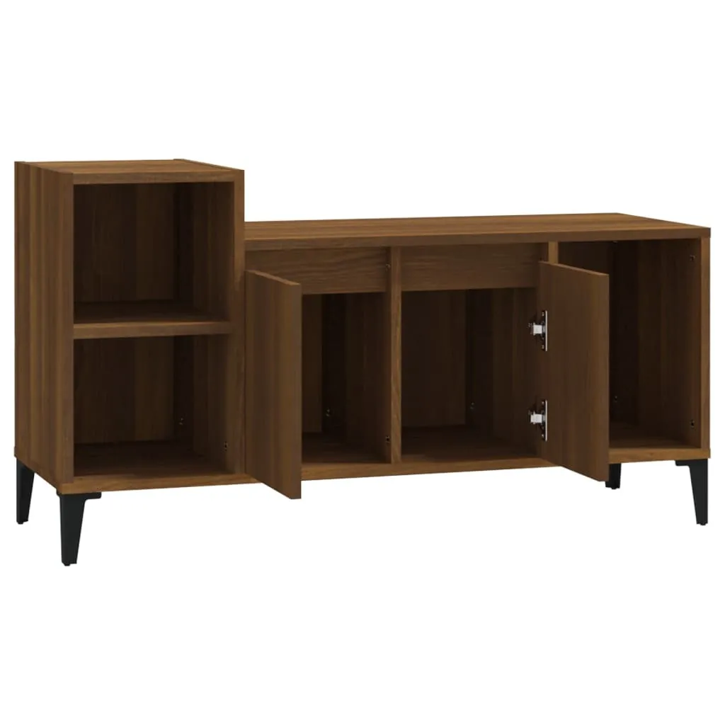 SYFAX™ Mobile TV Rovere Marrone 100x35x55 cm in Legno Multistrato