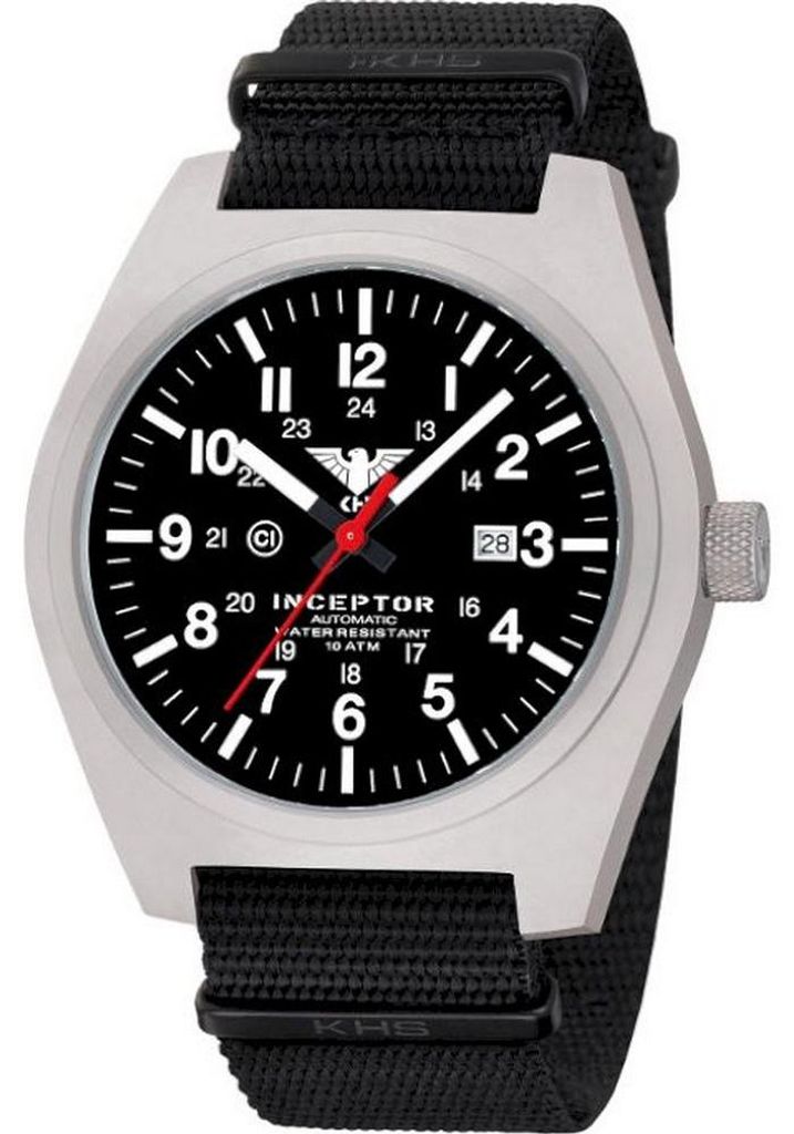 KHS Einsatzuhr KHS.INCSA.NB Inceptor Automatik 46mm 10ATM