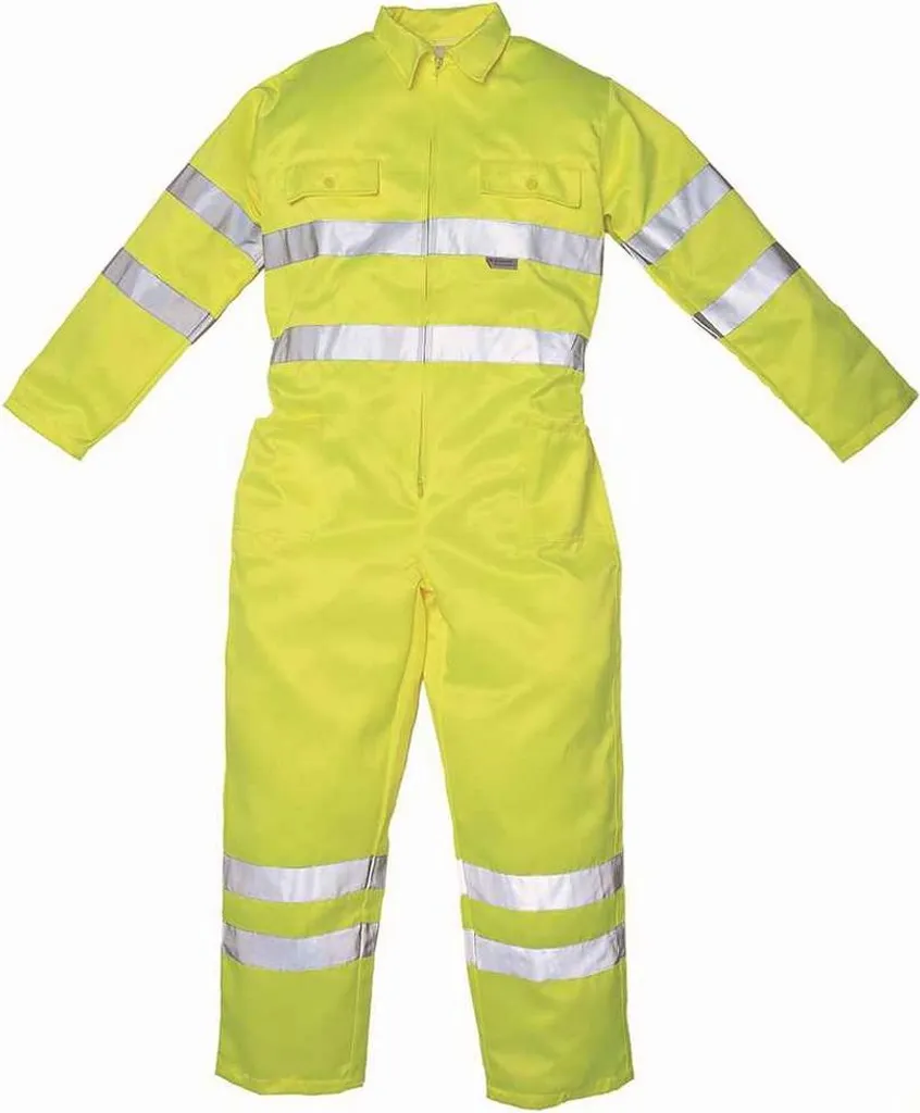 Combinaison de travail haute visibilité jaune XXL Yoko pour homme et femme