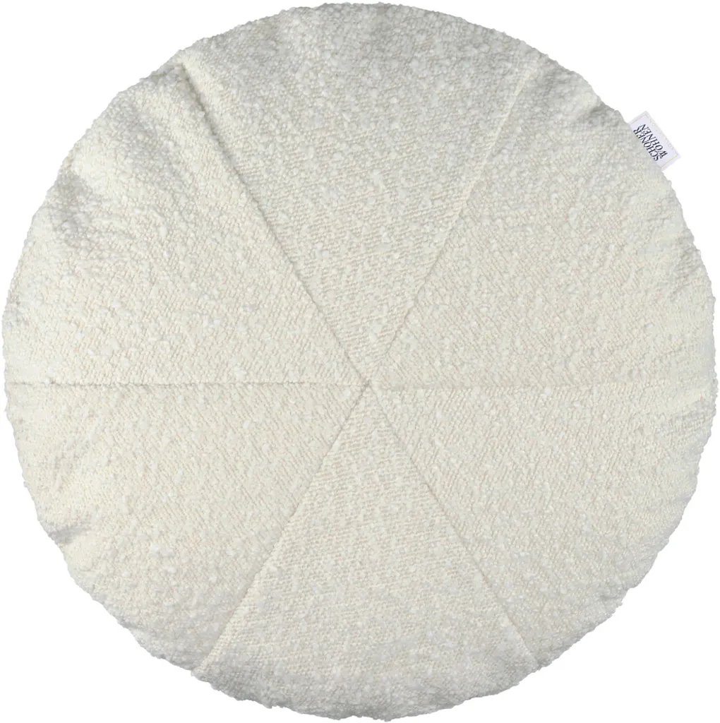 Coussin BAY Crème 45 cm déhoussable : confort durable et entretien facile