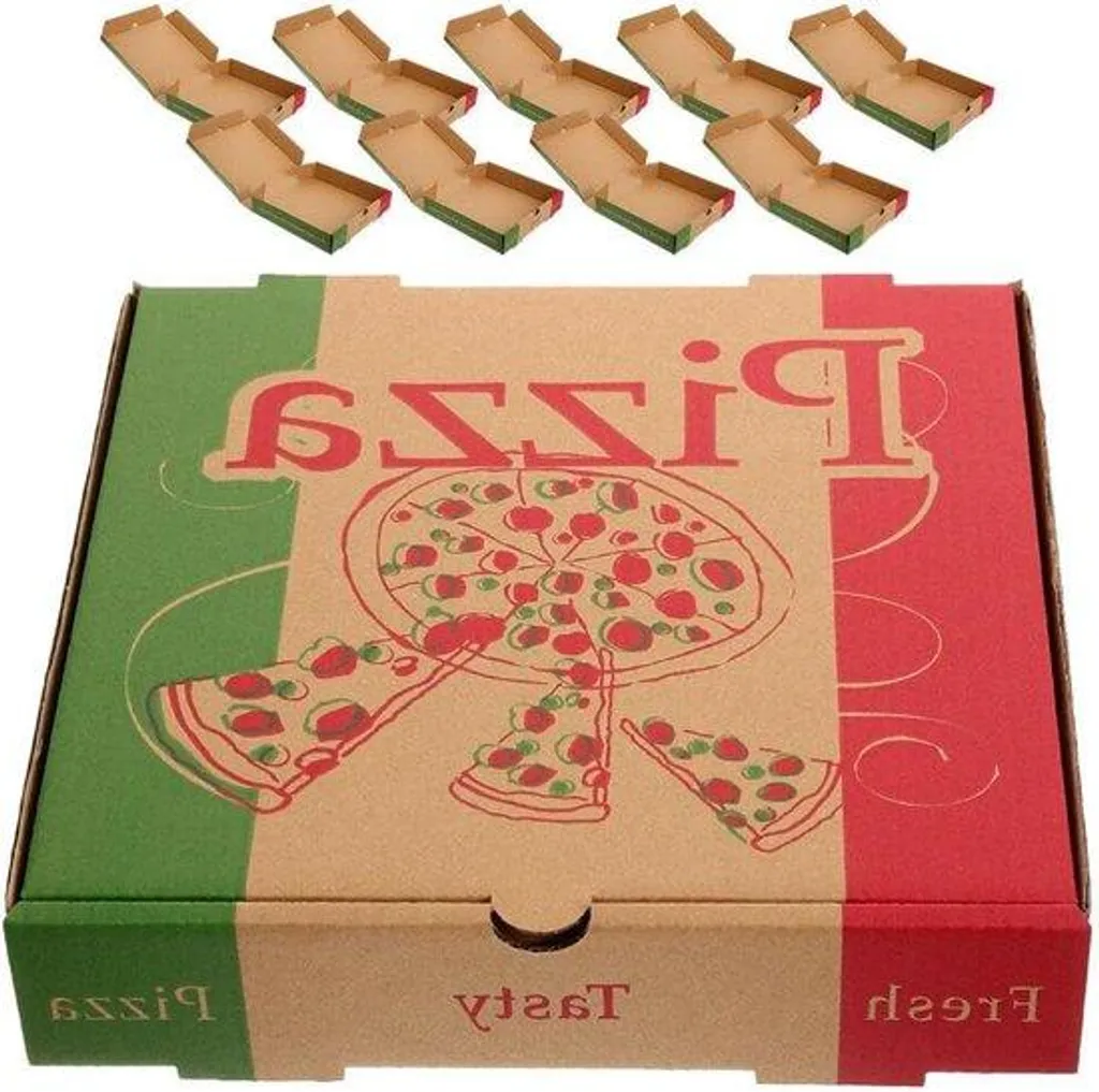 Boîte Cadeau Pizza et Biscuits 17,8 cm - Emballage Stockage et Envoi