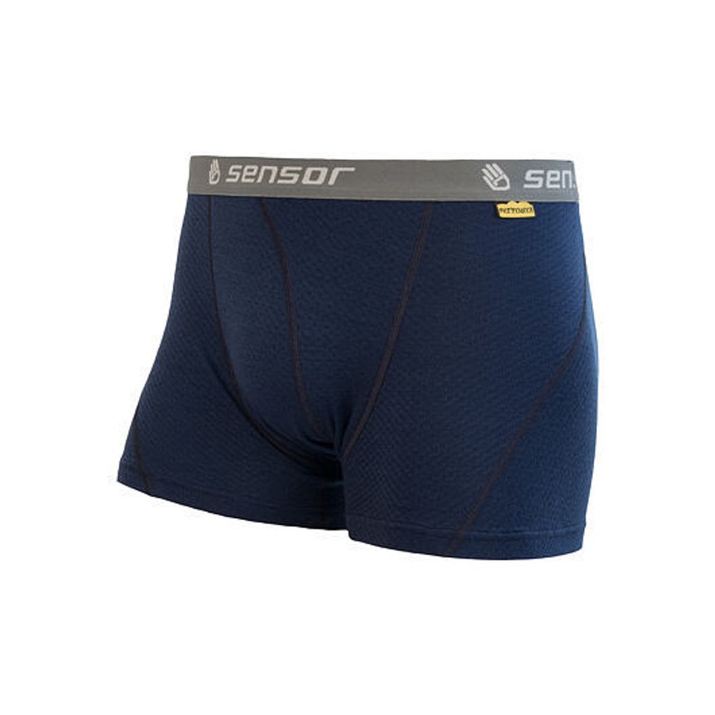 Shorts Sensor Merino Double Face Herren kurz blau größe M 19200032-01