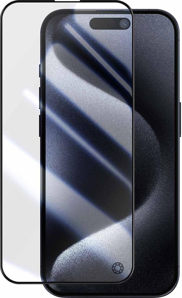 Force Glass, Organische Folie für Apple iPhone 15 Pro 2.5D Original, Transparent