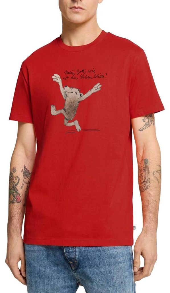 Spreadshirt Janosch Bär Schönes Leben Spruch Männer Premium T-Shirt, XL, Rot