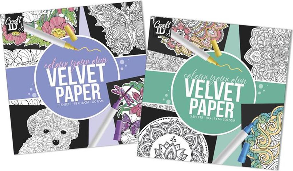 Grafix kleur je eigen velvet papier Produktbild 