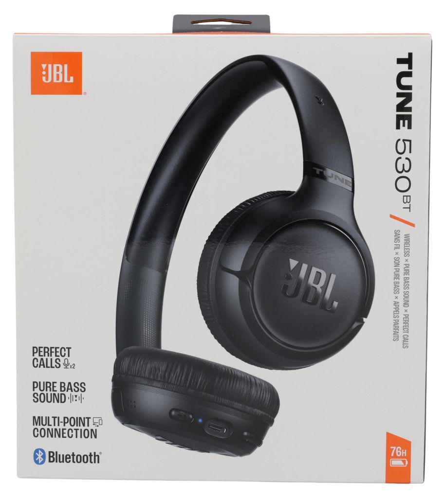 JBL JBLT530BTBLK Tune 530 BT On-Ear Kopfhörer, Schwarz Produktbild 