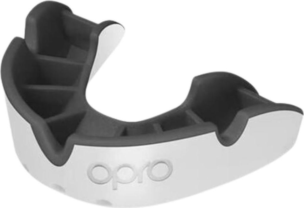 Opro Kinder Mundschutz Silber Weiß/Schwarz