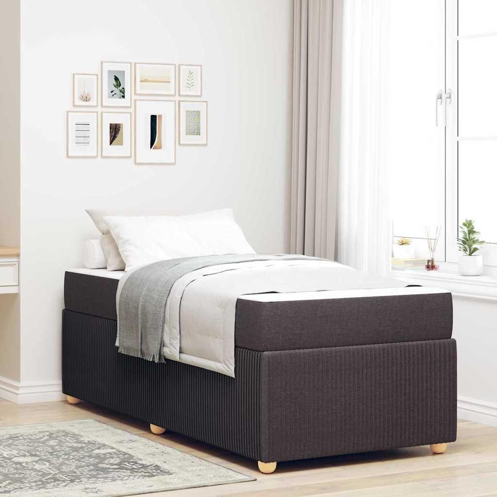 Möbel Bettgestell Sonstiges Dunkelbraun 90 x 200 cm Stoff - Klassische Betten 3398343