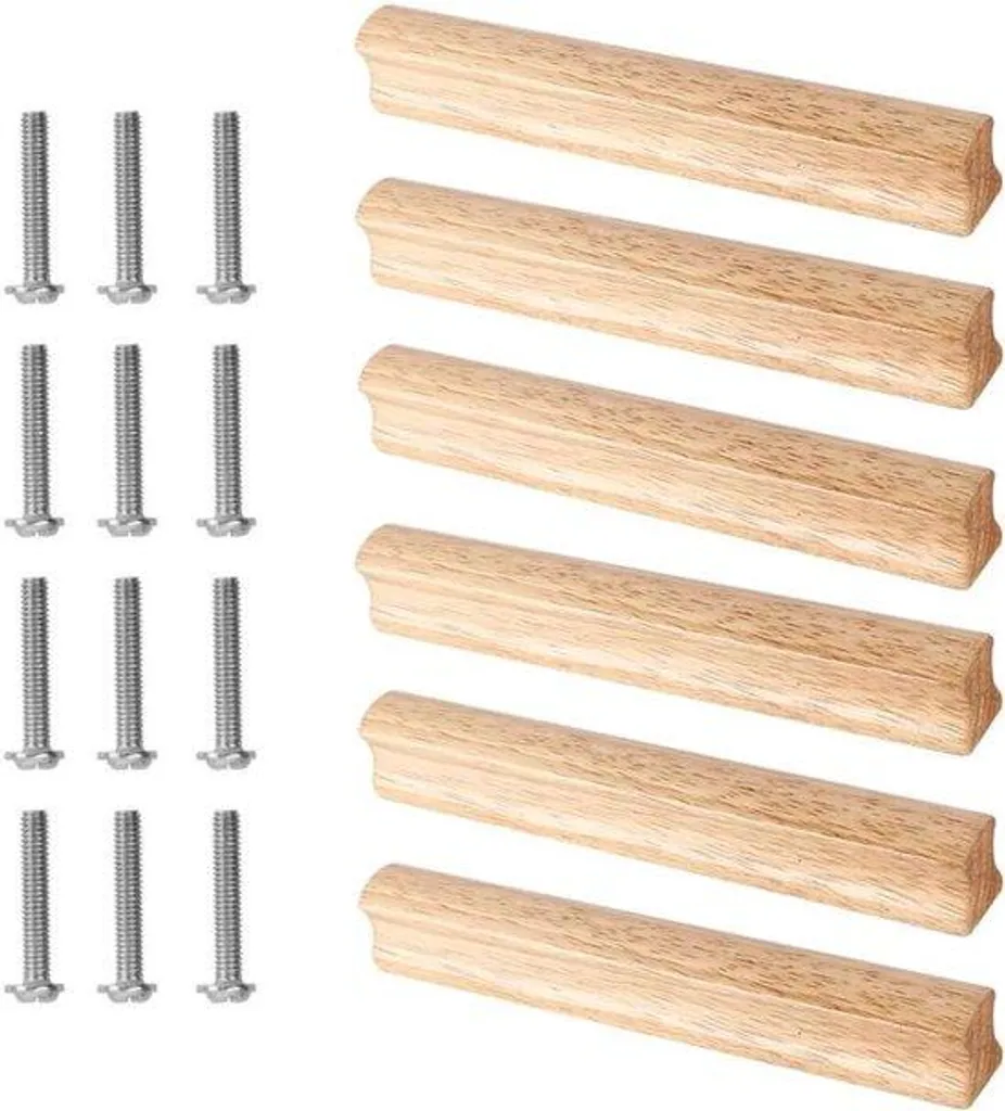 Bouton de meuble en bois clair universel pour placard et tiroir DIY