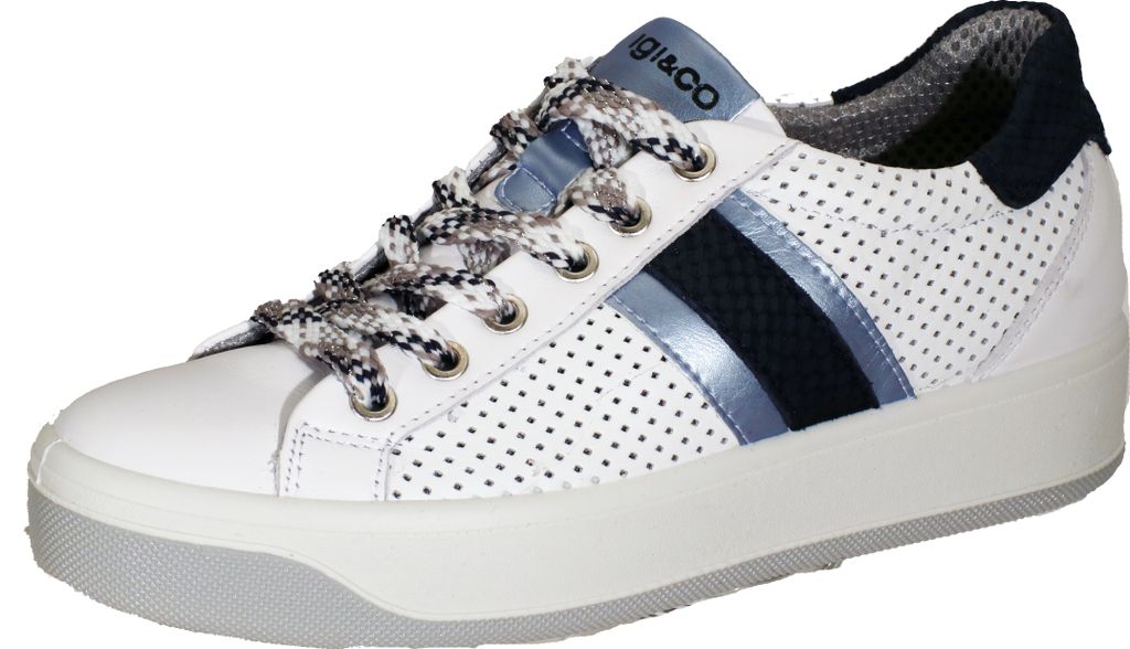 IGI&CO Dvx 71563 - Weiß / Blau Leder Größe: 36 Normal