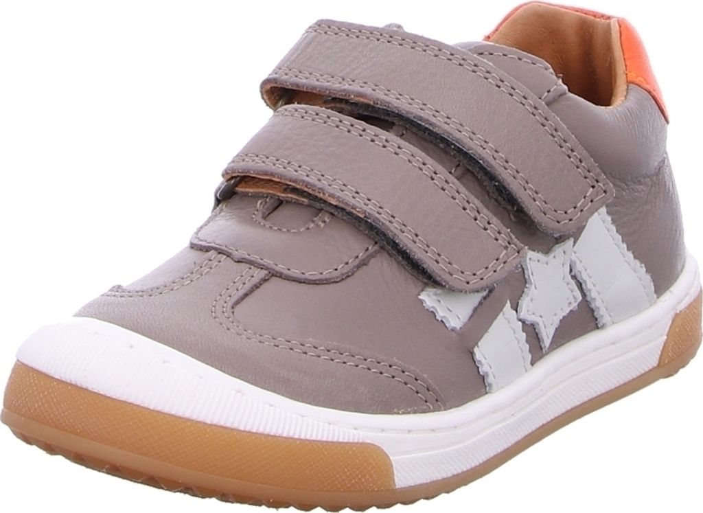 Bisgaard Johan Kinder-Sneaker aus Glattleder Grau Gr. 32 mit Klettverschluss