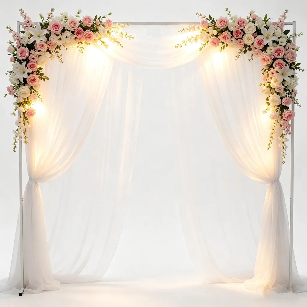 Vrygle Arche de Mariage Ronde en Métal de 3m pour Décoration de Ballons