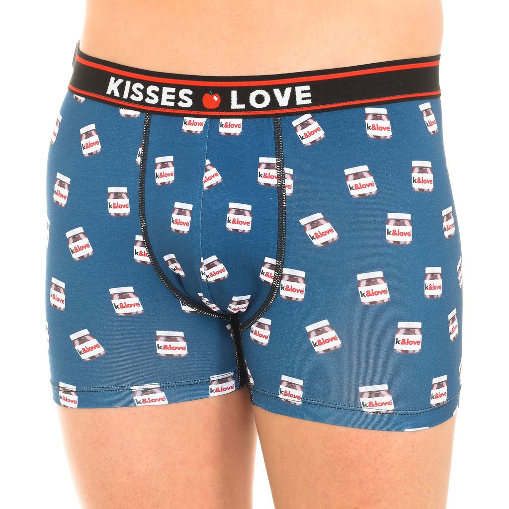 Kisses&Love KLB5 Herren-Boxershorts aus bedrucktem, atmungsaktivem Stoff