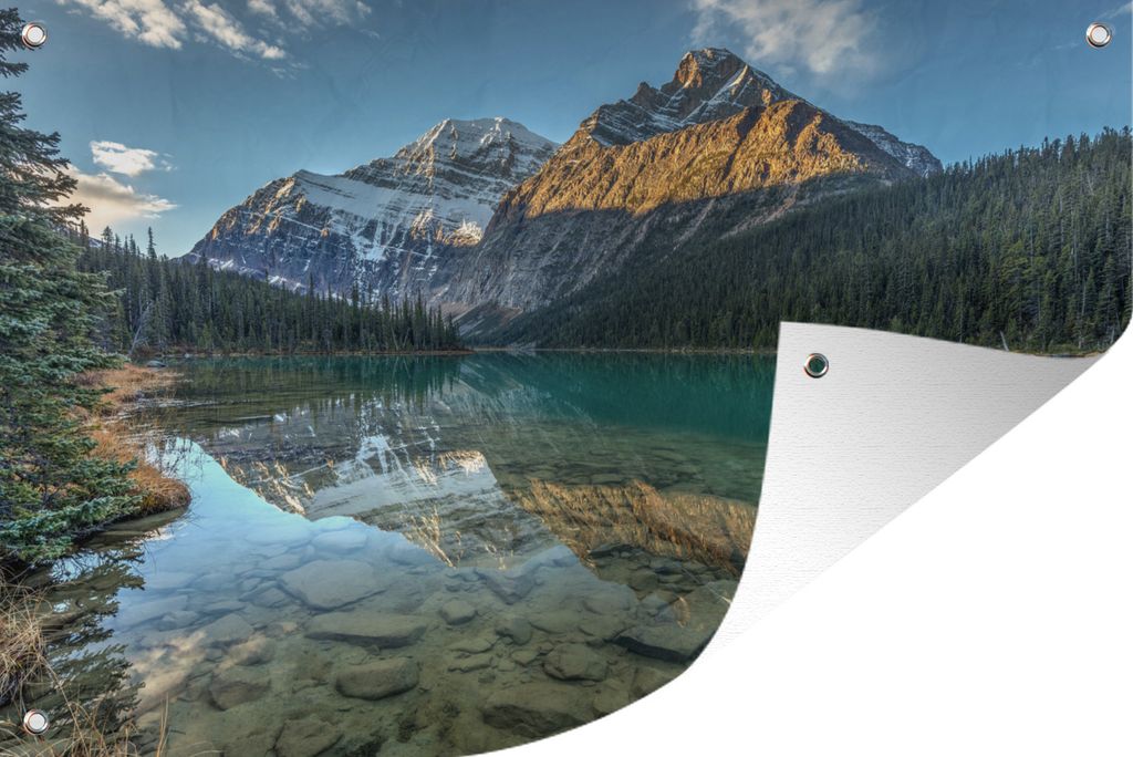 MuchoWow 60x40 cm Outdoor-Poster Gartendeko Sichtschutz Garten Poster für den Garten Landschaft des Jasper Nationalparks in Nordamerika