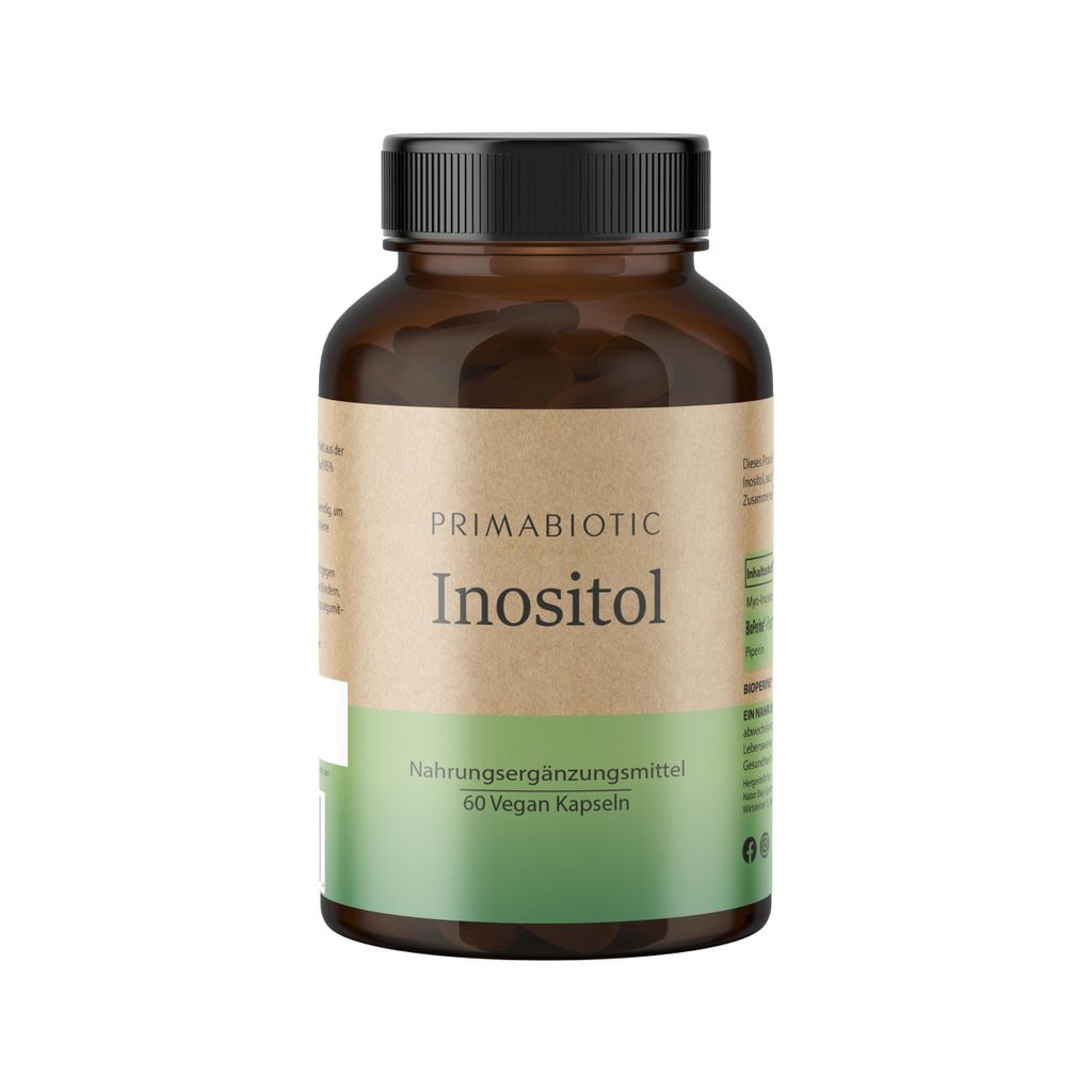 Primabiotic Inositol 750 mg Myo-Inositol 60 Kapseln Vegan