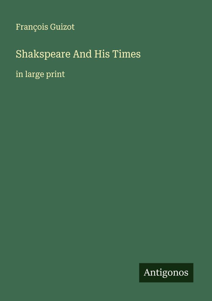 Shakspeare und seine Zeit
