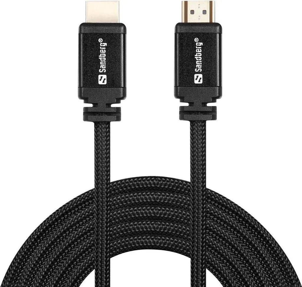 Câble HDMI 10m blindé Sandberg noir pour une liaison fluide 4K