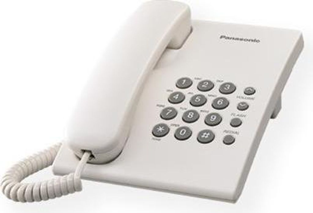 Panasonic KX-TS500FXW Schnurgebundenes Telefon, Weiß