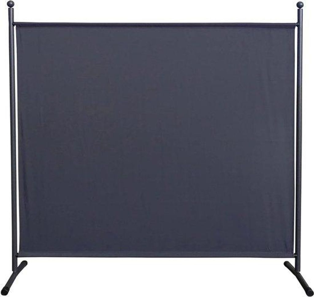 Kamerverdeler aus Metall - grau - untransparent - 180 x 178 cm