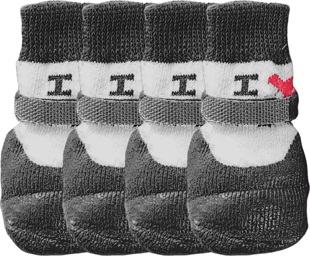 4 Stück wasserdichte Haustierschuhe, rutschfeste Haustierstiefel, Pfotenschutz zum Spazierengehen im Winter, warme Hundeschuhe für kleine, mittel...