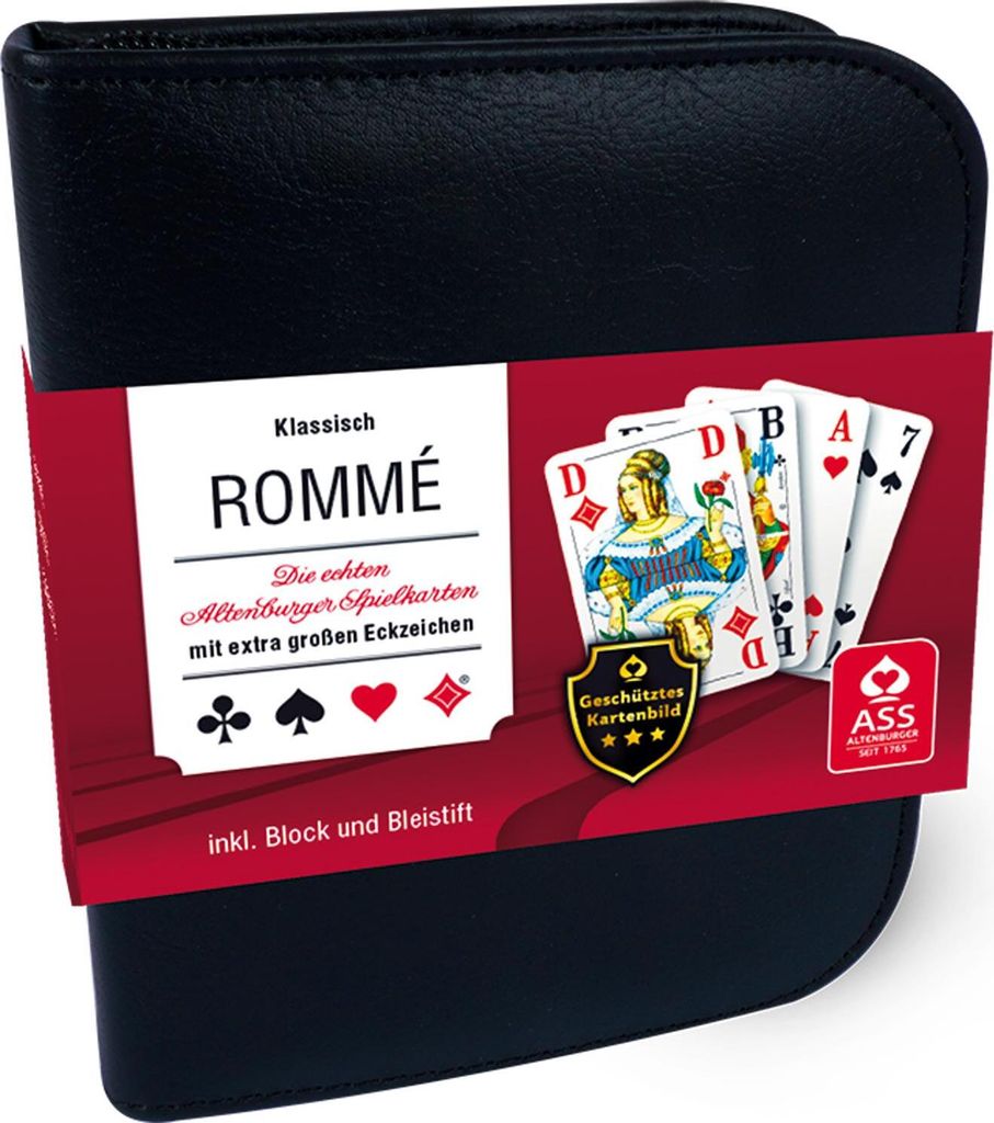 Senioren Romme im Lederetui (französiches Bild) Produktbild 