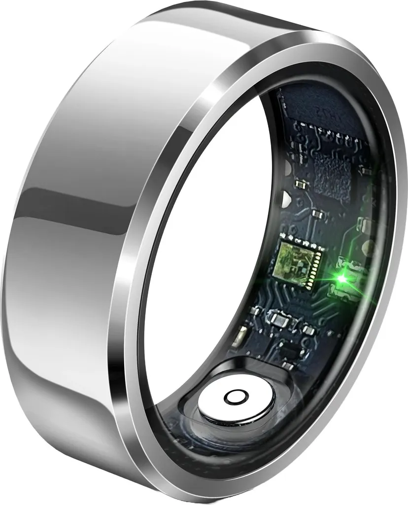 React Smart Ring Silver 8 - Anello Fitness per Atleti e Biohacking
