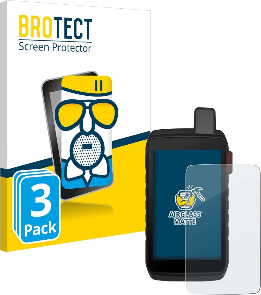 3x BROTECT Entspiegelungs Schutzglas für Garmin Montana 710i Schutzfolie Panzer Folie Glas Display Schutz matt
