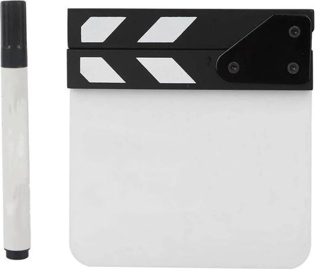 Accessoire vidéo mini clap acrylique pour YouTubeurs et créateurs Web