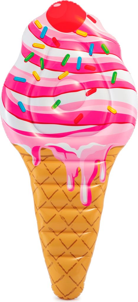INTEX Badeinsel, 224 x 107 cm, Eiscreme-Design, Vinyl, Produktbild 