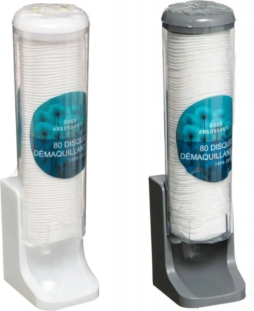 Dispenser Professionale Dischetti Cotone | Accessorio Luxury Bagno