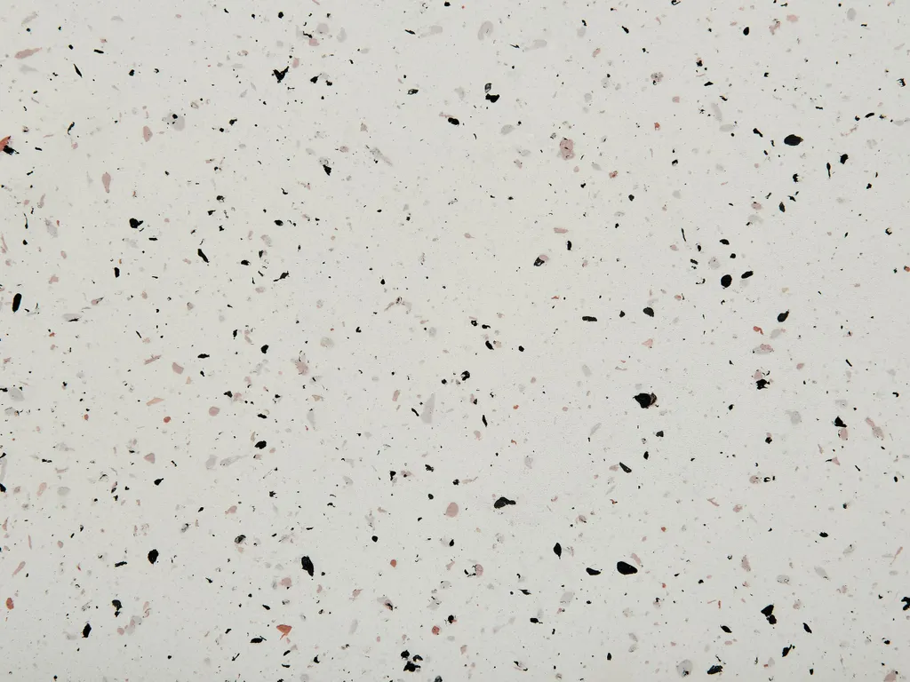 Table d'appoint résistante UV et intempéries effet terrazzo blanc crème - 9