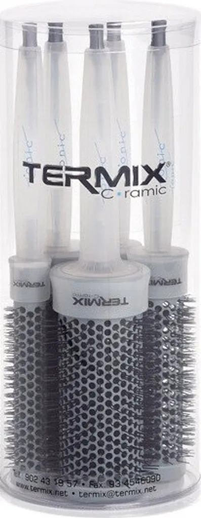 Pack 5 Brosses Termix Thermal Ceramic Blanc pour Brushing Professionnel - 2